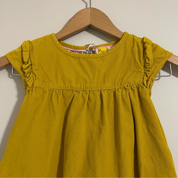 Mini Boden Mustard Yellow Corduroy Dress 5/6years - Picture 5 of 16
